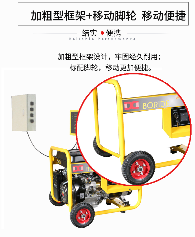 單相6kW無人值守ATS小型汽油發(fā)電機組特點